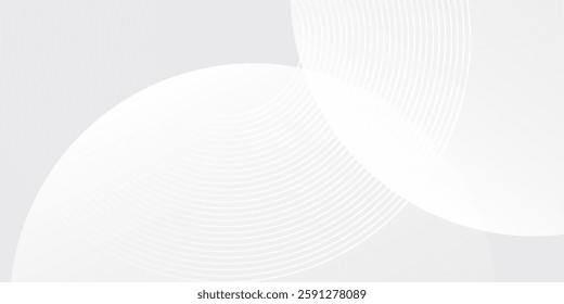 White geometric abstract background overlap layer on bright space background abstract