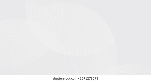 White geometric abstract background overlap layer on bright space background abstract modern