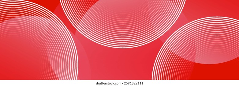White geometric abstract background overlap layer on bright space with lines effect decoration. Modern graphic design element circles style concept for banner. modern