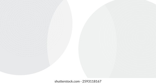 White geometric abstract background overlap layer on bright space with lines effect decoration. Modern graphic design element circles 