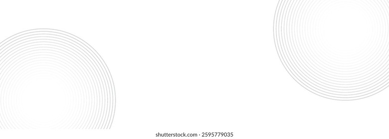 White geometric abstract background overlap layer on bright space with lines effect decoration. Modern graphic design element circles