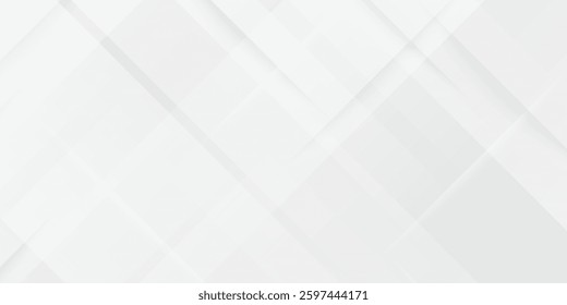 White geometric abstract background overlap layer on bright space with lines effect decoration. Modern graphic design element circles style concept  modern