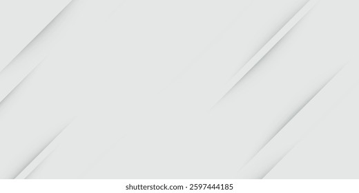 White geometric abstract background overlap layer on bright space with lines effect decoration. Modern graphic design element circles style concept  modern