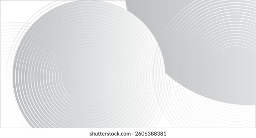 White geometric abstract background overlap layer on bright space with lines effect decoration style. Modern graphic design element