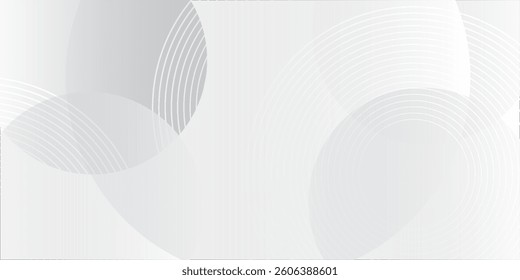 White geometric abstract background overlap layer on bright space with lines effect decoration style. Modern graphic design element