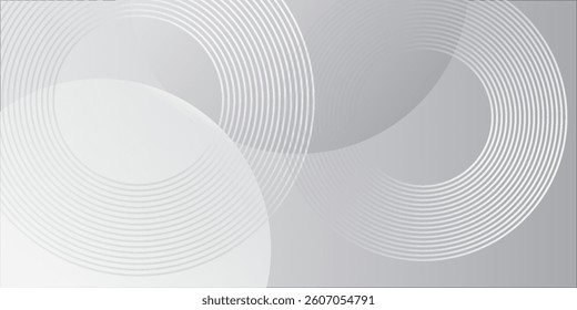 White geometric abstract background overlap layer on bright space with lines effect decoration. Ilustration simple modern natural