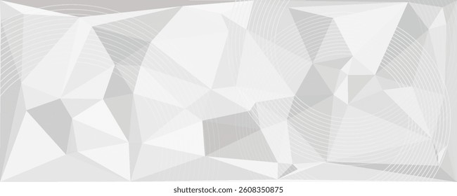 White geometric abstract background overlap layer on bright space with lines effect decoration