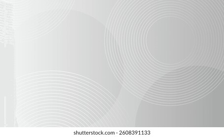 White geometric abstract background overlap layer on bright space with lines effect decoration. Modern graphic design element circles style concept for banner.eps 10
