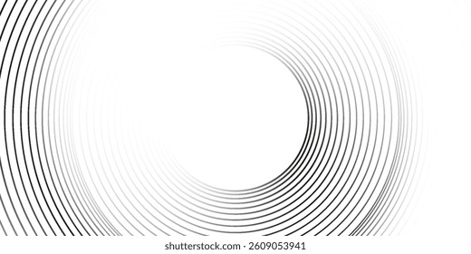 White geometric abstract background overlap layer on bright space with lines effect decoration. Modern graphic design element circles style concept for banner