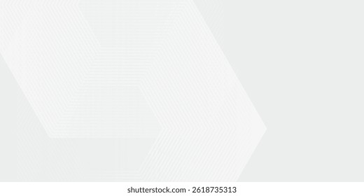 White geometric abstract background overlap layer on bright space background