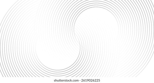White geometric abstract background overlap layer on bright space with lines effect decoration. Modern graphic design element circles style concept for banner. eps 10