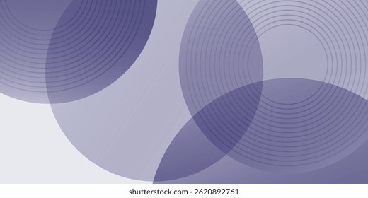 White geometric abstract background overlap layer on bright space with lines effect decoration. Modern graphic design element circles style concept for banner.