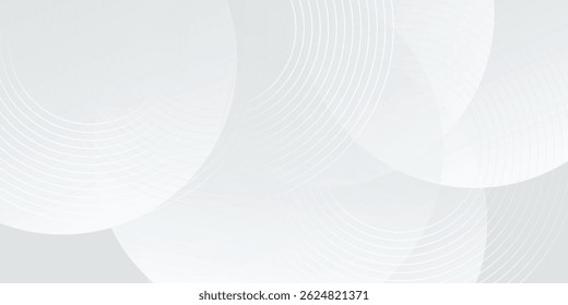 White geometric abstract background overlap layer on bright space with lines effect decoration. background abstract vector