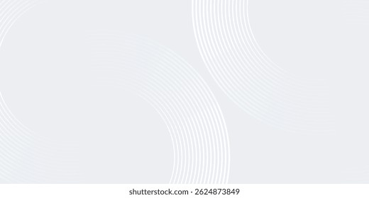 White geometric abstract background overlap layer on bright space with lines effect decoration. Modern