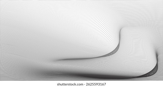 White geometric abstract background overlap layer on bright space with lines effect decoration. Modern graphic design element wave style concept for banner.