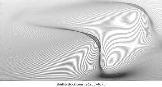 White geometric abstract background overlap layer on bright space with lines effect decoration. Modern graphic design element wave style concept for banner.