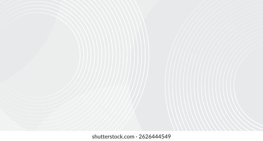 O plano de fundo abstrato geométrico branco sobrepõe a camada no espaço brilhante com a decoração de efeito de linhas. Design gráfico moderno abstrato moderno simples