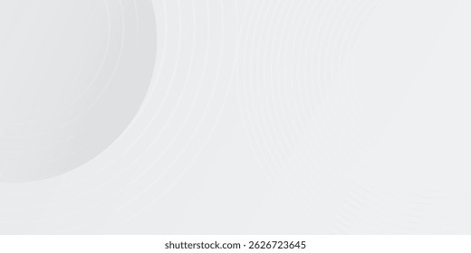 O plano de fundo abstrato geométrico branco sobrepõe a camada no espaço brilhante com a decoração de efeito de linhas. Design gráfico moderno simples bom