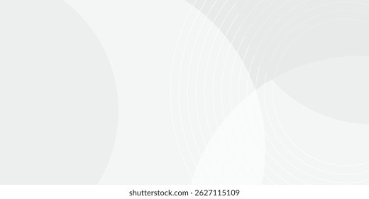 White geometric abstract background overlap layer on bright space with lines effect decoration.