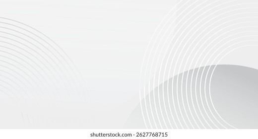 O plano de fundo abstrato geométrico branco sobrepõe a camada no espaço brilhante com a decoração de efeito de linhas. Elemento moderno de design gráfico abstrato moderno agradável