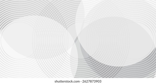White geometric abstract background overlap layer on bright space with lines effect decoration.