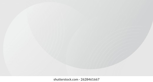 El fondo abstracto geométrico blanco se superpone en el espacio brillante con la decoración del efecto de las líneas. Concepto moderno del estilo de los círculos del elemento del Diseño gráfico para el Anuncio.