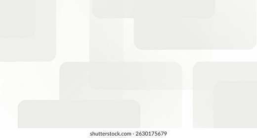 white geometric abstract background overlap layer on bright space with rounded rhomb effect decoration