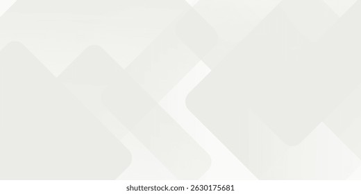 white geometric abstract background overlap layer on bright space with rounded rhomb effect decoration