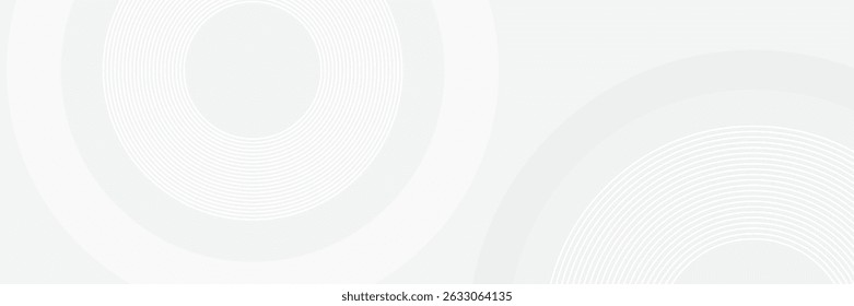 White geometric abstract background overlap layer on bright space with lines effect decoration.
