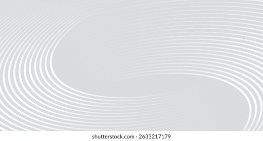 White geometric abstract background overlap layer on bright space with lines effect decoration. Modern graphic design element circles style concept for banner. modern vector arts