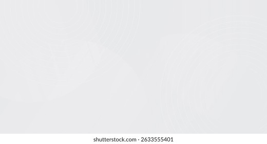 O plano de fundo abstrato geométrico branco sobrepõe a camada no espaço brilhante com a decoração de efeito de linhas. Design gráfico moderno circula o conceito de estilo para banner.