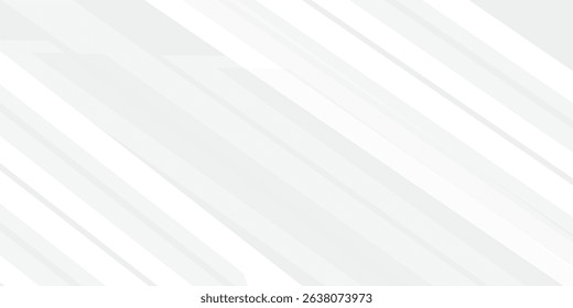 White geometric abstract background overlap layer on bright space with diagonal shapes decoration. Modern graphic design element technology style concept for banner, flyer, card, or brochure cover