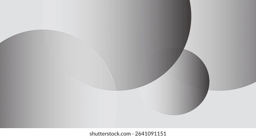 White geometric abstract background overlap layer on bright space with lines effect decoration. Modern graphic design element circles style
