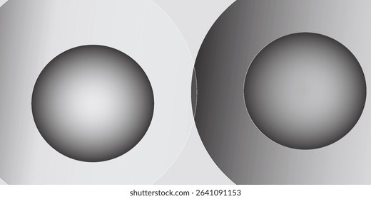 White geometric abstract background overlap layer on bright space with lines effect decoration. Modern graphic design element circles style
