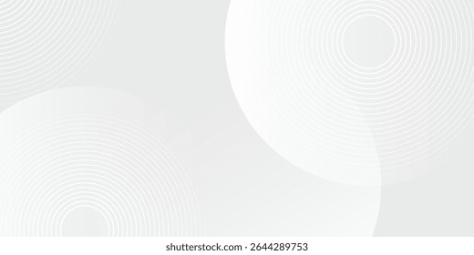 O plano de fundo abstrato geométrico branco sobrepõe a camada no espaço brilhante com a decoração de efeito de linhas.