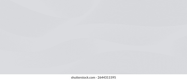 White geometric abstract background overlap layer on bright space with lines effect decoration. Modern graphic design element circles style concept for banner.