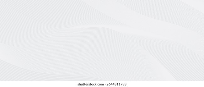 El fondo abstracto geométrico blanco se superpone en el espacio brillante con la decoración del efecto de las líneas. Concepto moderno del estilo de los círculos del elemento del Diseño gráfico para el Anuncio.