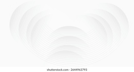 Weiße geometrische abstrakte Hintergrund Überlappungsschicht auf hellen Raum mit Linien Effekt Dekoration.  Gute moderne nette Kunst einfache Vektor