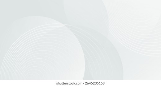 White geometric abstract background overlap layer on bright space with lines effect decoration.eps10