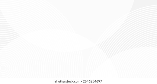 Capa abstracta geométrica blanca de la superposición del fondo en el espacio brillante con la decoración del efecto de las líneas. Ilustración del Vector