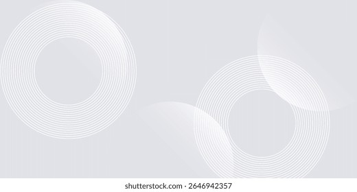 White geometric abstract background overlap layer on bright space with lines effect decoration., vector illustration