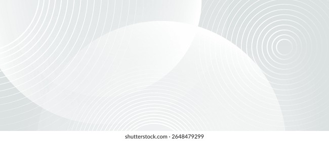 White geometric abstract background overlap layer on bright space with lines effect decoration.eps10