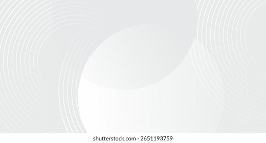 White geometric abstract background overlap layer on bright space with lines effect decoration. Simple good modern