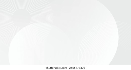 White geometric abstract background overlap layer on bright space with lines effect decoration.