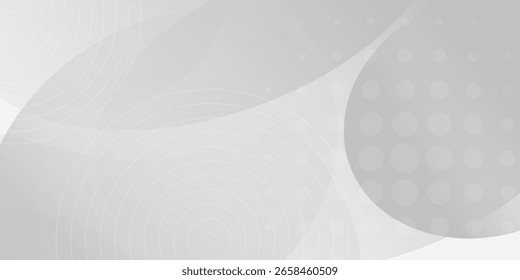 El fondo abstracto geométrico blanco se superpone en el espacio brillante con la decoración del efecto de las líneas. Concepto moderno del estilo de los círculos del elemento del Diseño gráfico para el Anuncio.