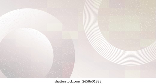 El fondo abstracto geométrico blanco se superpone en el espacio brillante con la decoración del efecto de las líneas. Concepto moderno del estilo de los círculos del elemento del Diseño gráfico para el Anuncio.