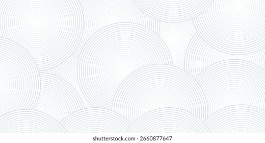 Weiße geometrische abstrakte Hintergrund Überlappungsschicht auf hellen Raum mit Linien Effekt Dekoration. 