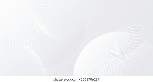 White geometric abstract background overlap layer on bright space with lines effect decoration. vector illustration