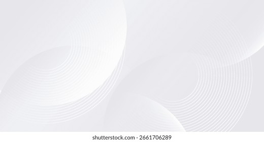 O plano de fundo abstrato geométrico branco sobrepõe a camada no espaço brilhante com a decoração de efeito de linhas. Design moderno