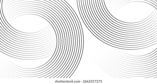 O plano de fundo abstrato geométrico branco sobrepõe a camada no espaço brilhante com a decoração de efeito de linhas. Design gráfico moderno circula o conceito de estilo para banner